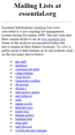 Mobile Screenshot of lists.essential.org